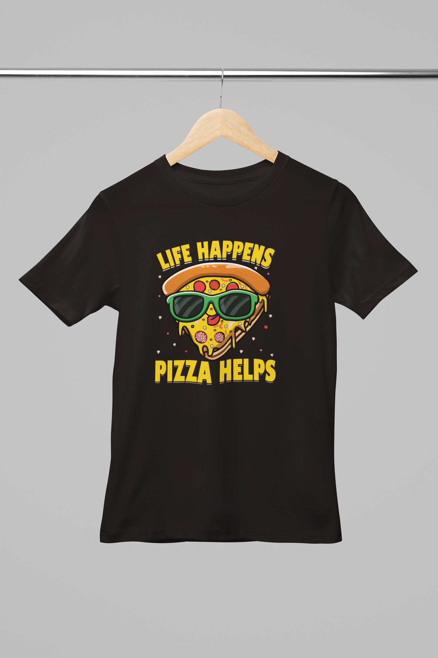 Life Happens Pizza Helps Girl's T-shirt