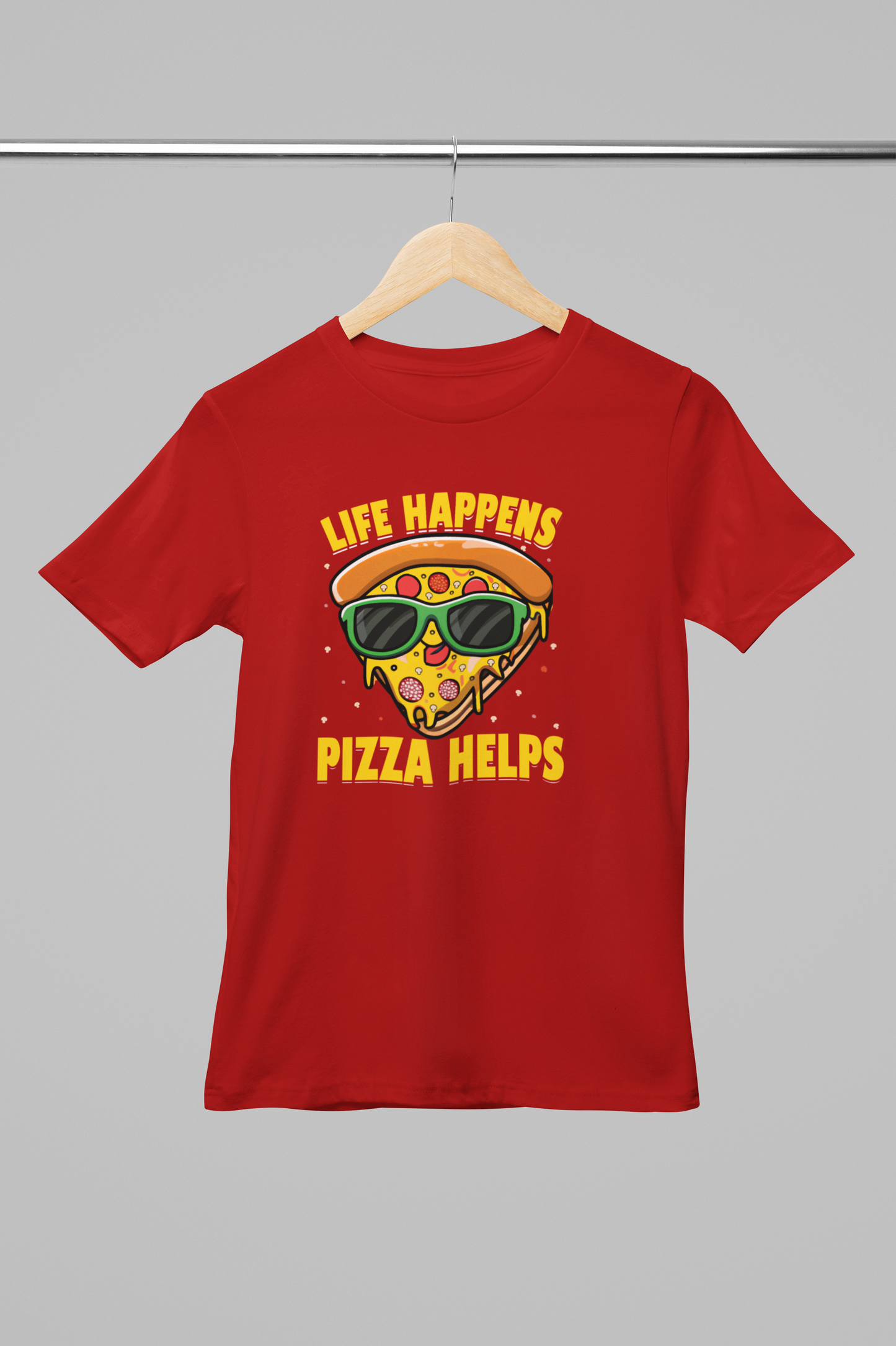 Life Happens Pizza Helps Girl's T-shirt