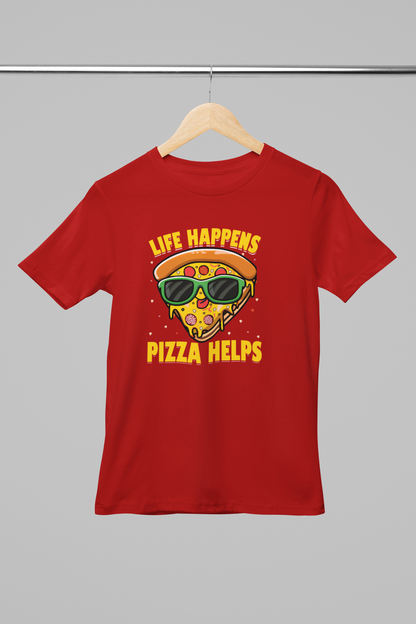 Life Happens Pizza Helps Girl's T-shirt