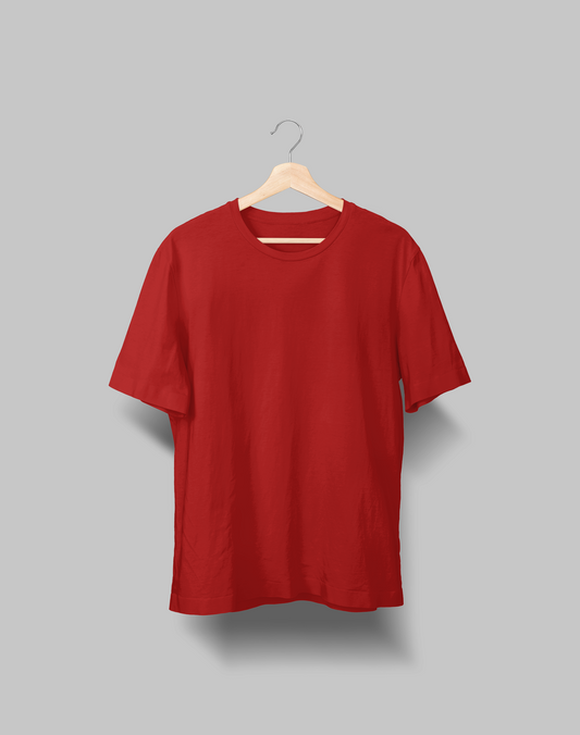 Unisex Oversized Plain T-shirt - Bold Colors