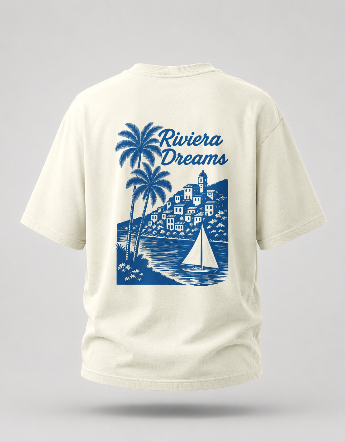 Riviera Dreams Oversized T-Shirt