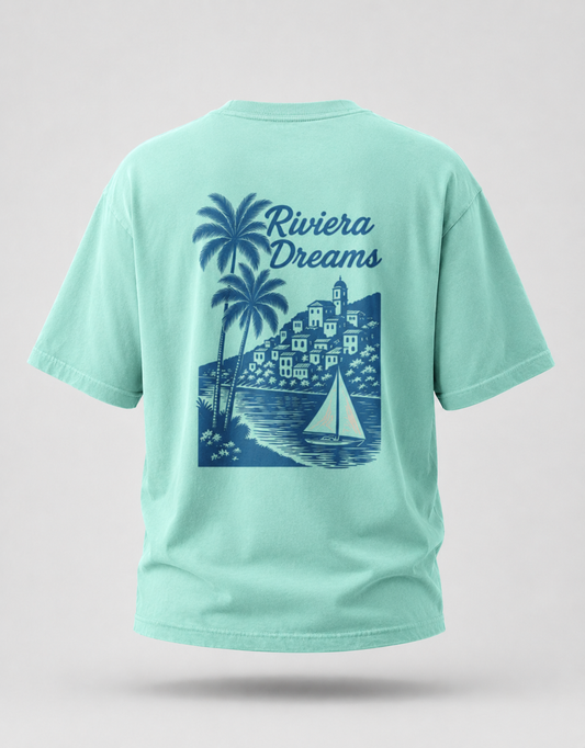Riviera Dreams Oversized T-Shirt