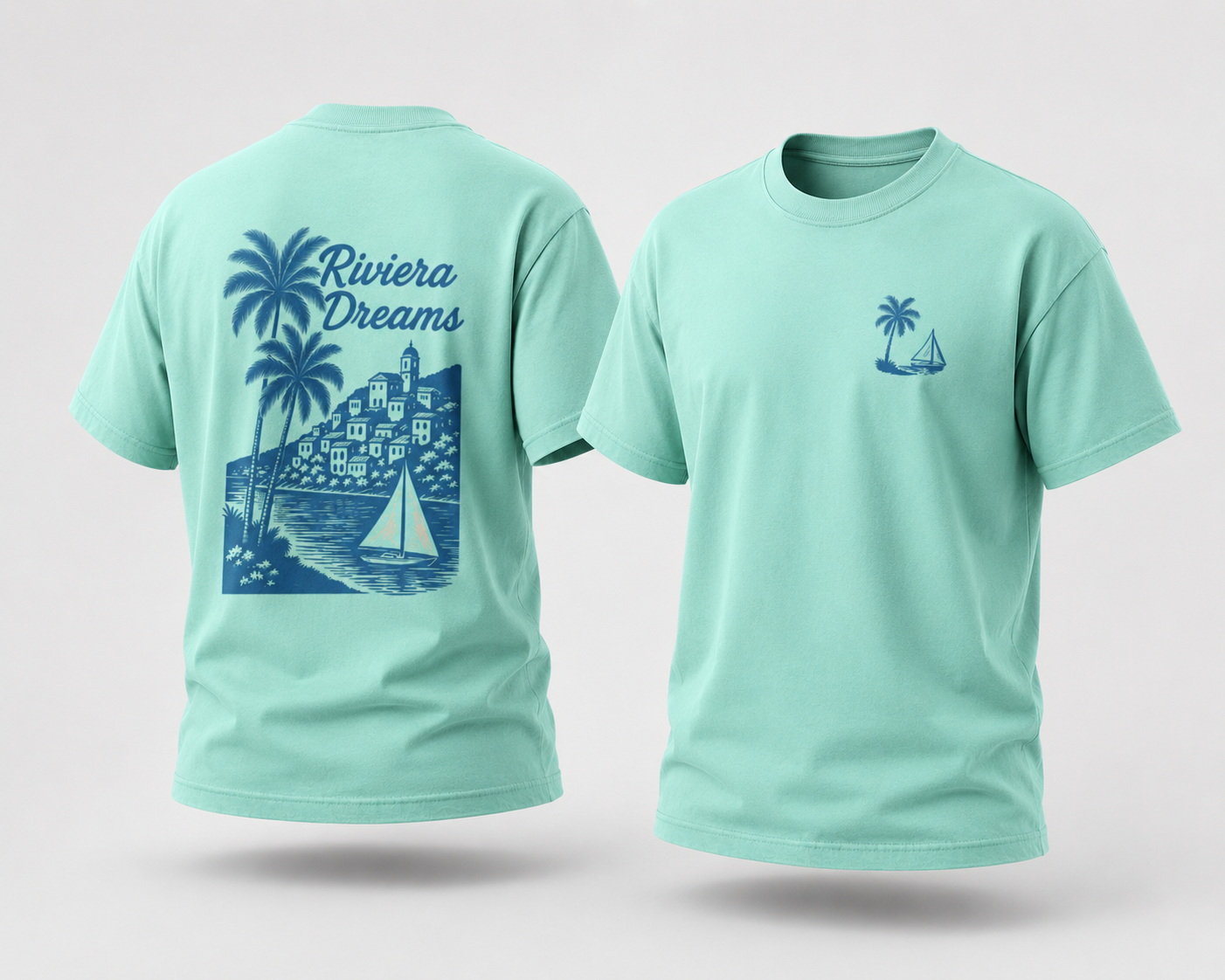 Riviera Dreams Oversized T-Shirt