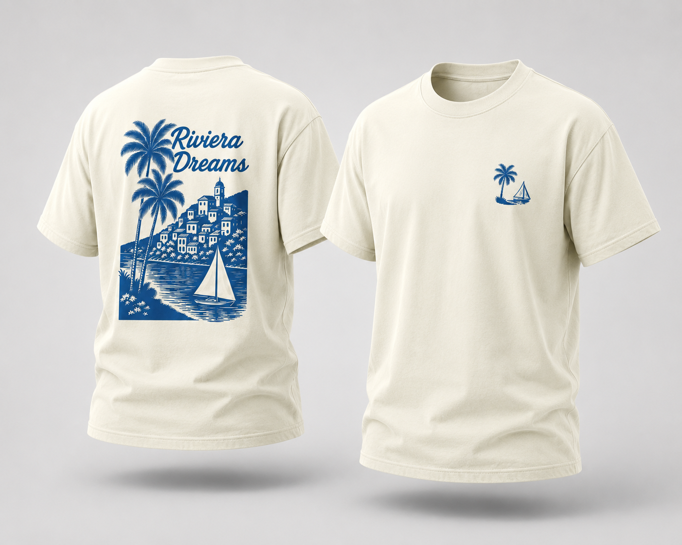 Riviera Dreams Oversized T-Shirt
