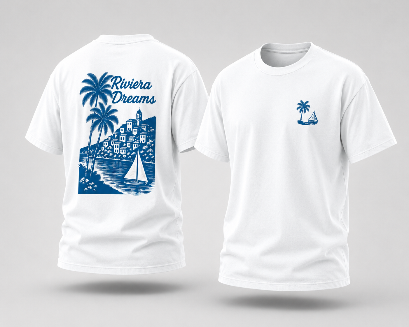 Riviera Dreams Oversized T-Shirt