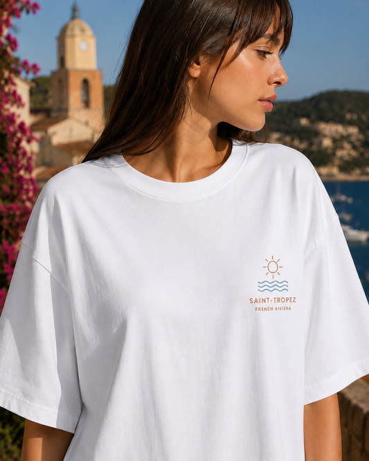 Saint-Tropez French Riviera Oversized T-Shirt