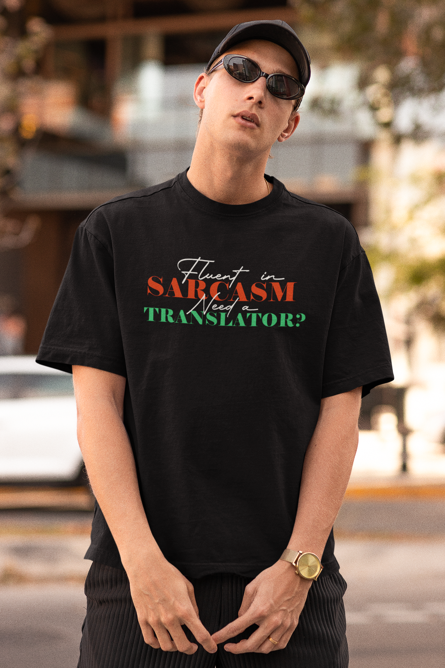 Fluent in Sarcasm Men's T-shirt