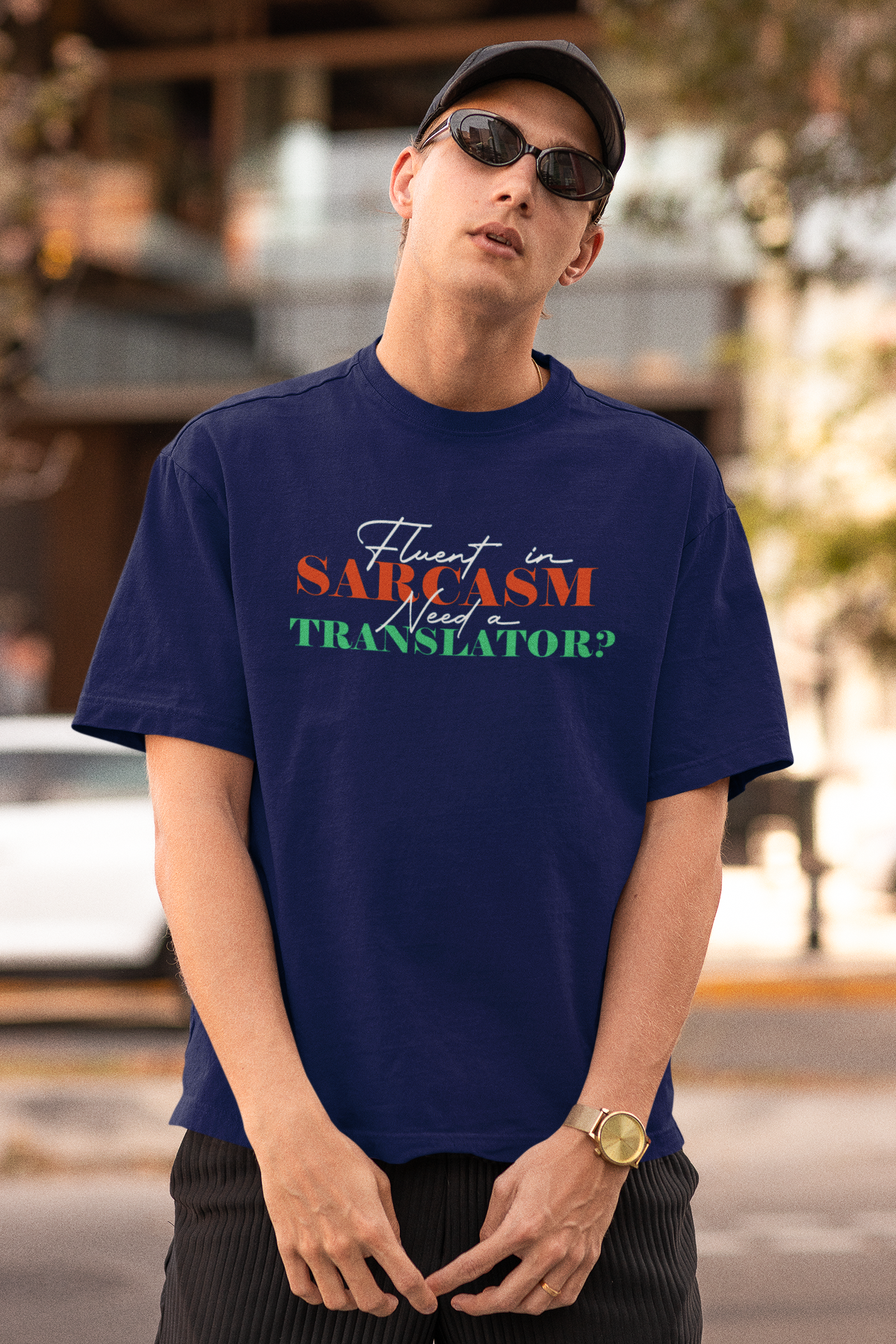 Fluent in Sarcasm Men's T-shirt