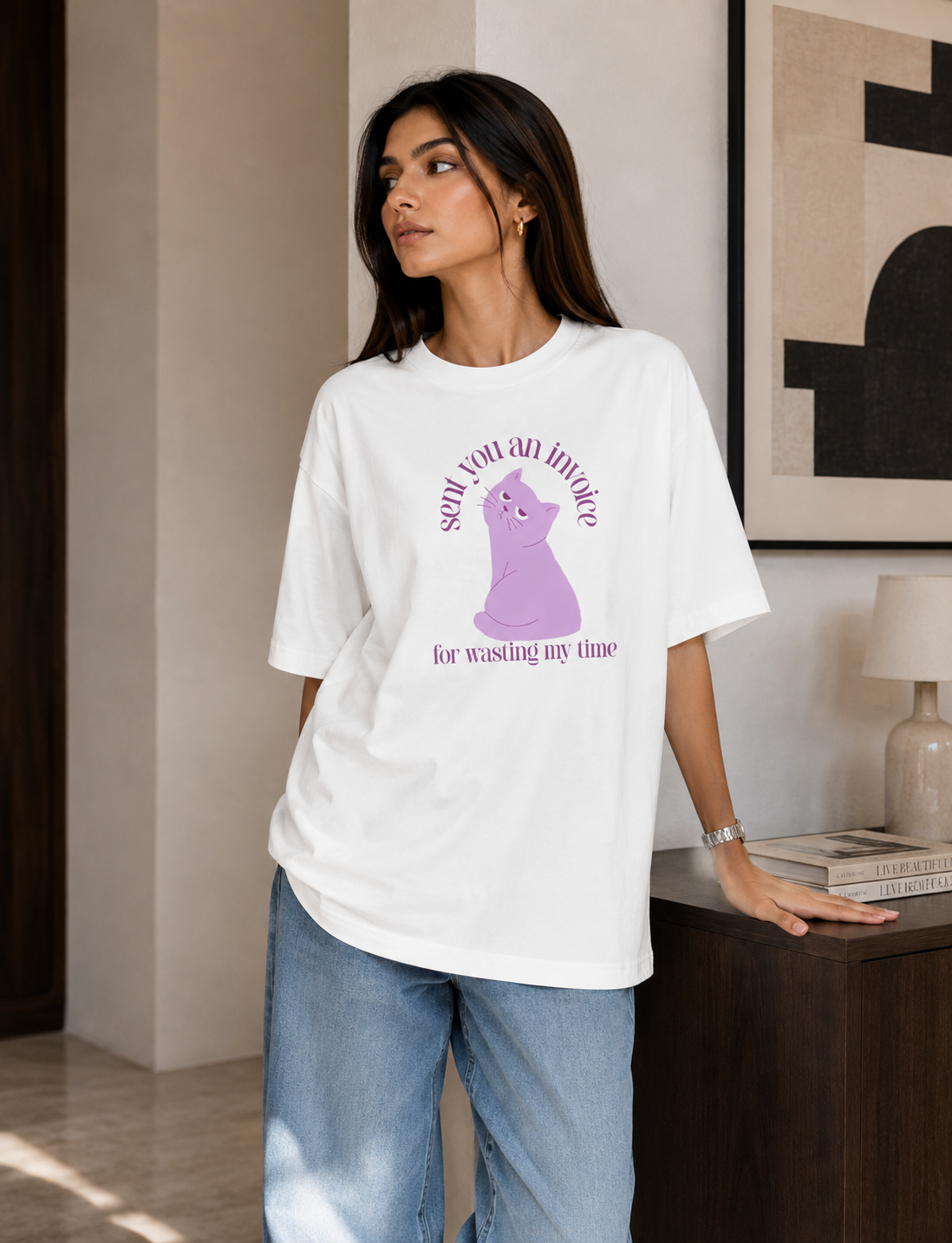 Sent you an invoice Oversized T-Shirt