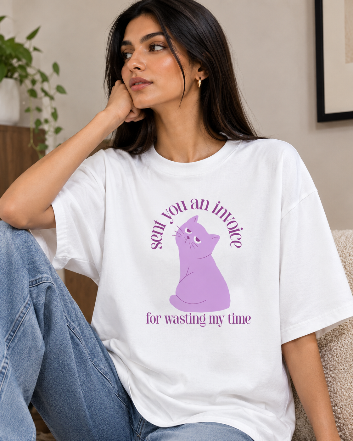 Sent you an invoice Oversized T-Shirt