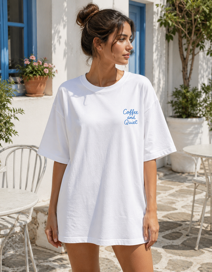 Coffee & Quiet Oversized T-Shirt