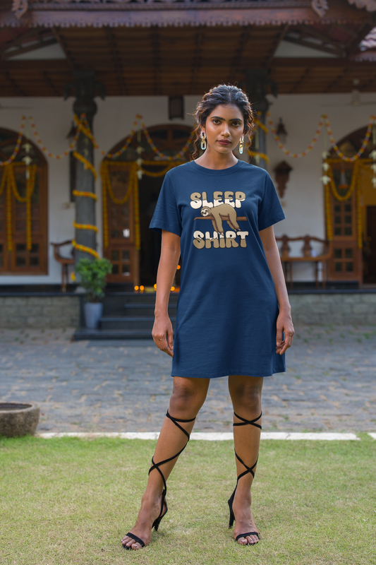 Sleepy Vibes T-shirt Dress