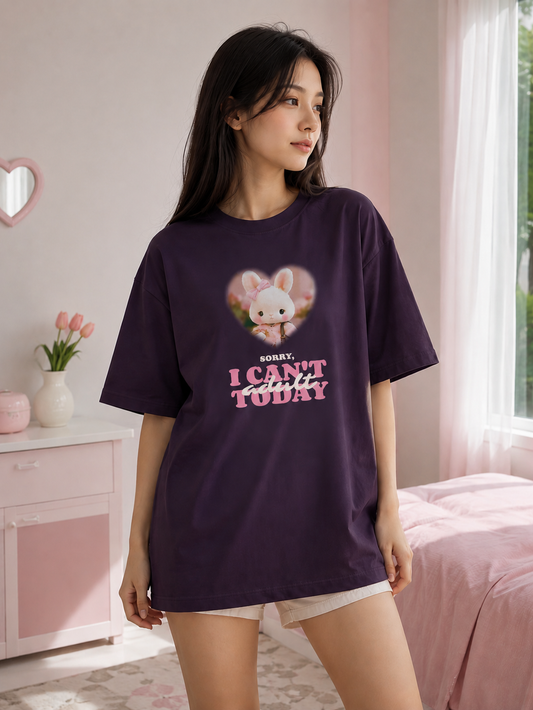Sorry, I Can't Adult Today Oversized T-Shirt