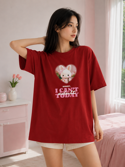 Sorry, I Can't Adult Today Oversized T-Shirt