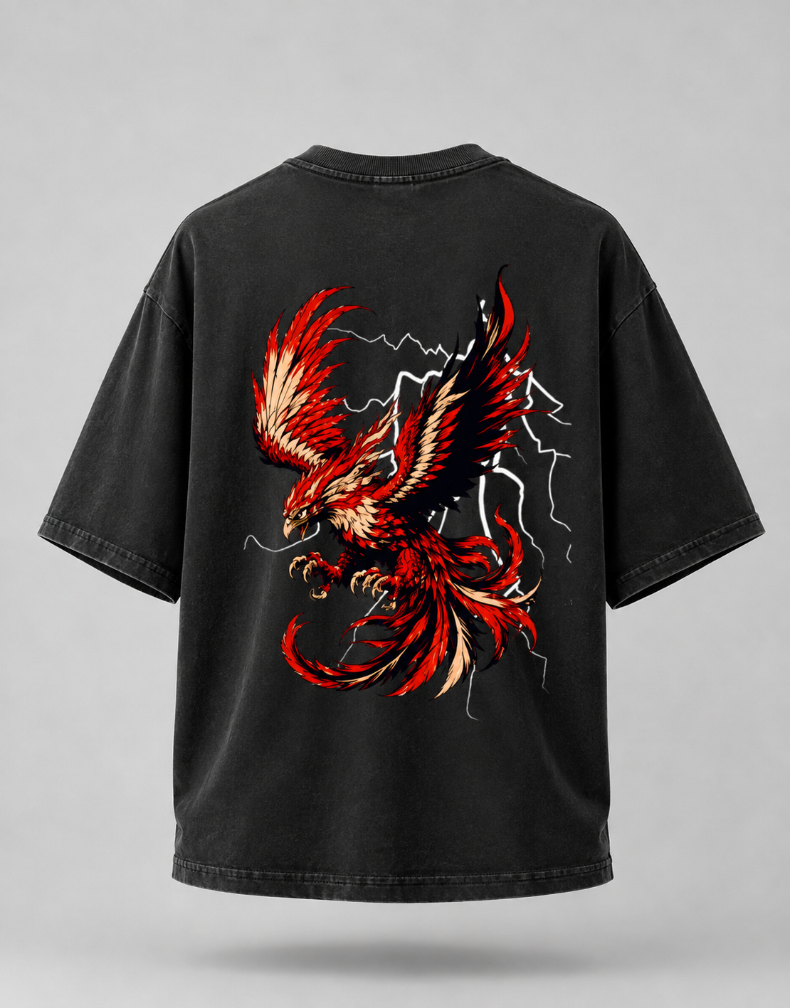 Savage Phoenix Oversized Graphic T-Shirt