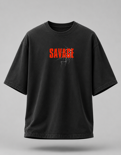 Savage Phoenix Oversized Graphic T-Shirt
