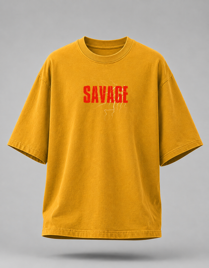 Savage Phoenix Oversized Graphic T-Shirt