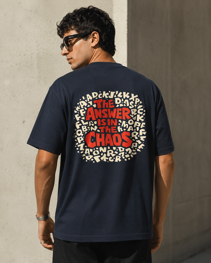 The Answer is in the Chaos Oversized T-Shirt