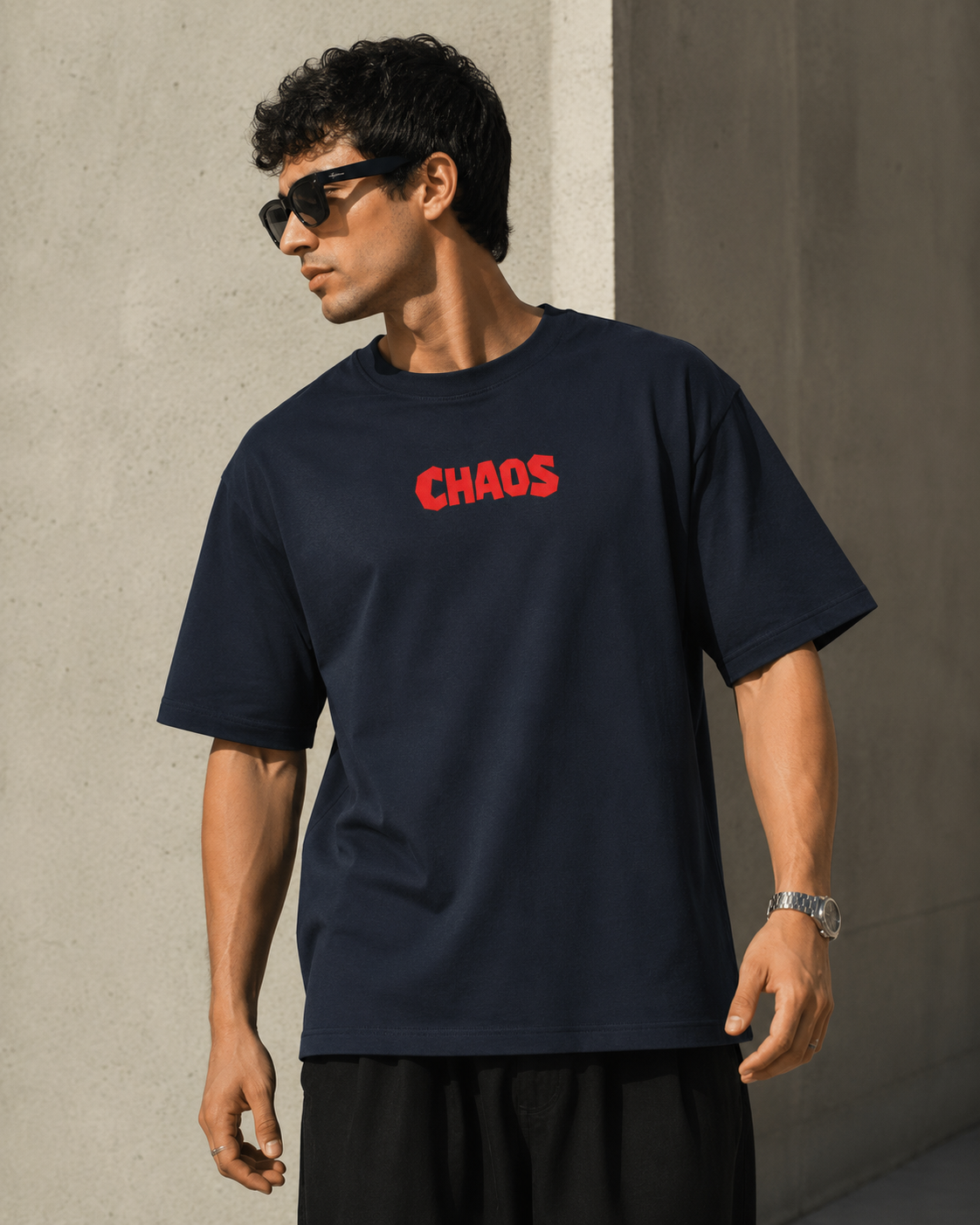The Answer is in the Chaos Oversized T-Shirt