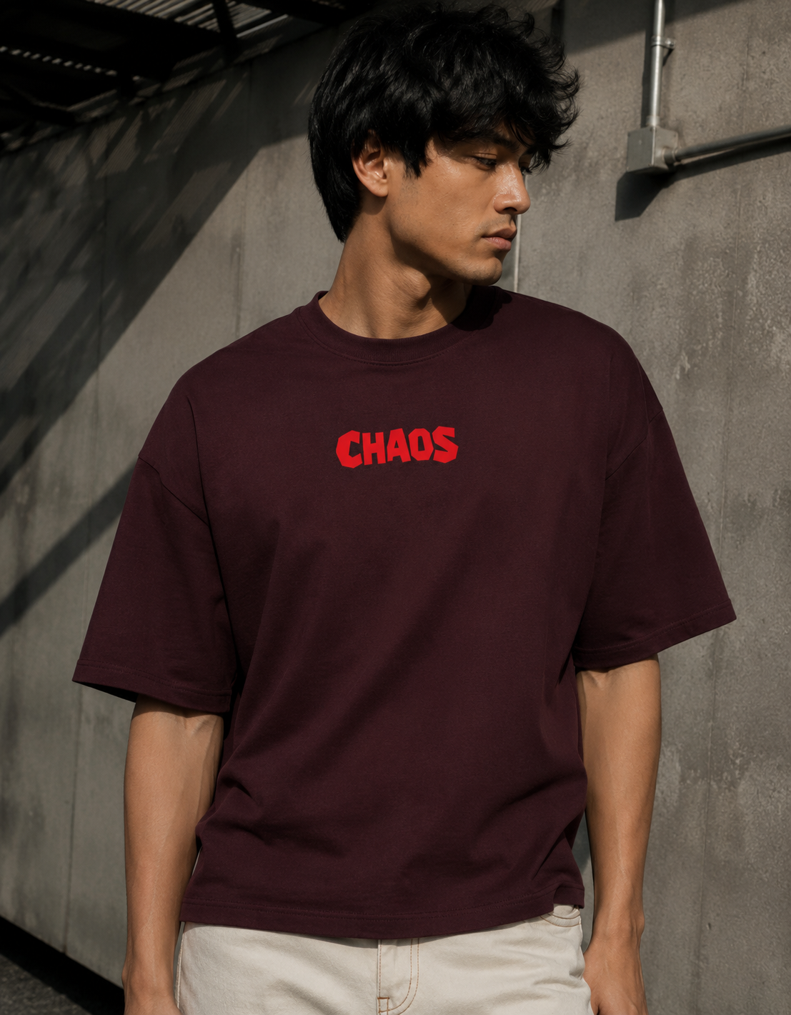 The Answer is in the Chaos Oversized T-Shirt