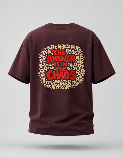 The Answer is in the Chaos Oversized T-Shirt