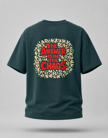 The Answer is in the Chaos Oversized T-Shirt
