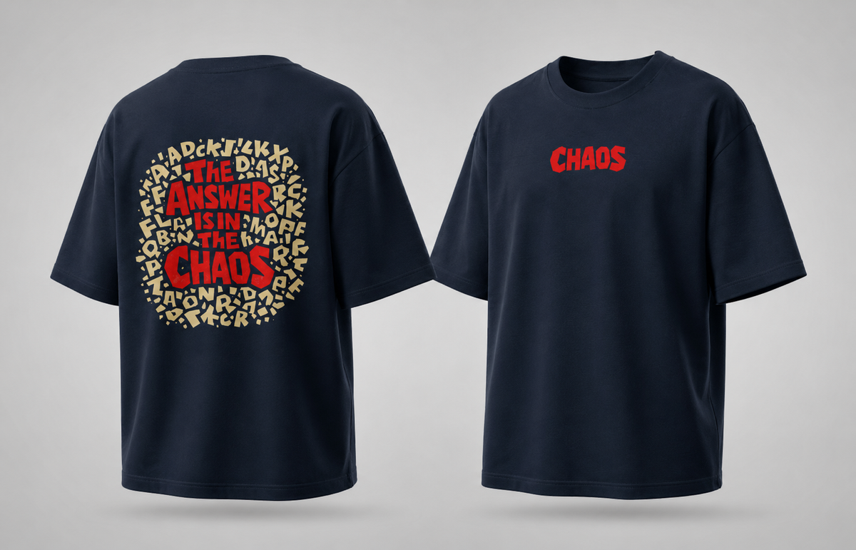 The Answer is in the Chaos Oversized T-Shirt