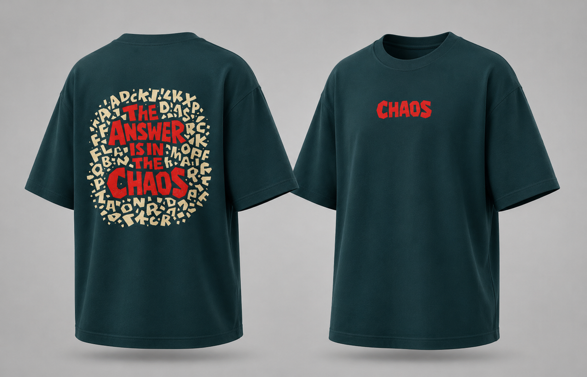 The Answer is in the Chaos Oversized T-Shirt