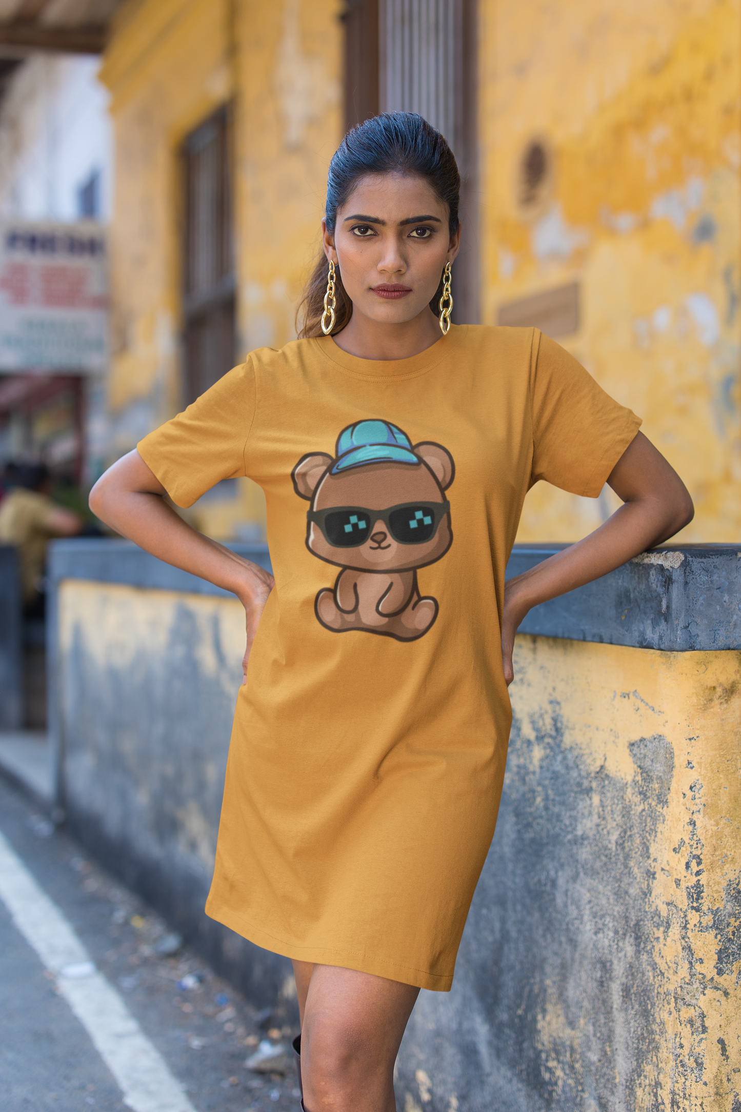 Cool Teddy T-shirt Dress