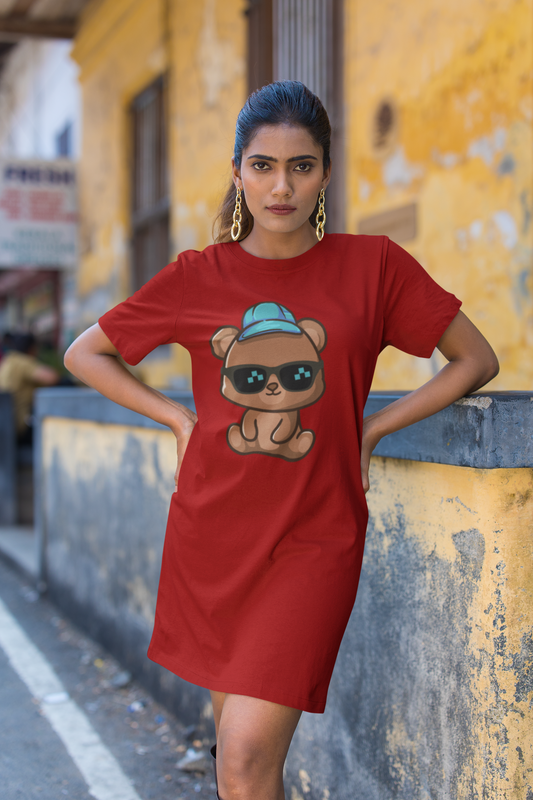 Cool Teddy T-shirt Dress