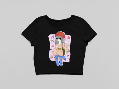 Selfie vibes Crop T-shirt