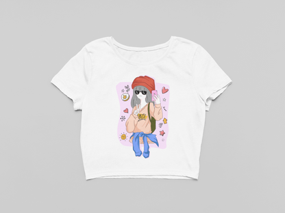 Selfie vibes Crop T-shirt