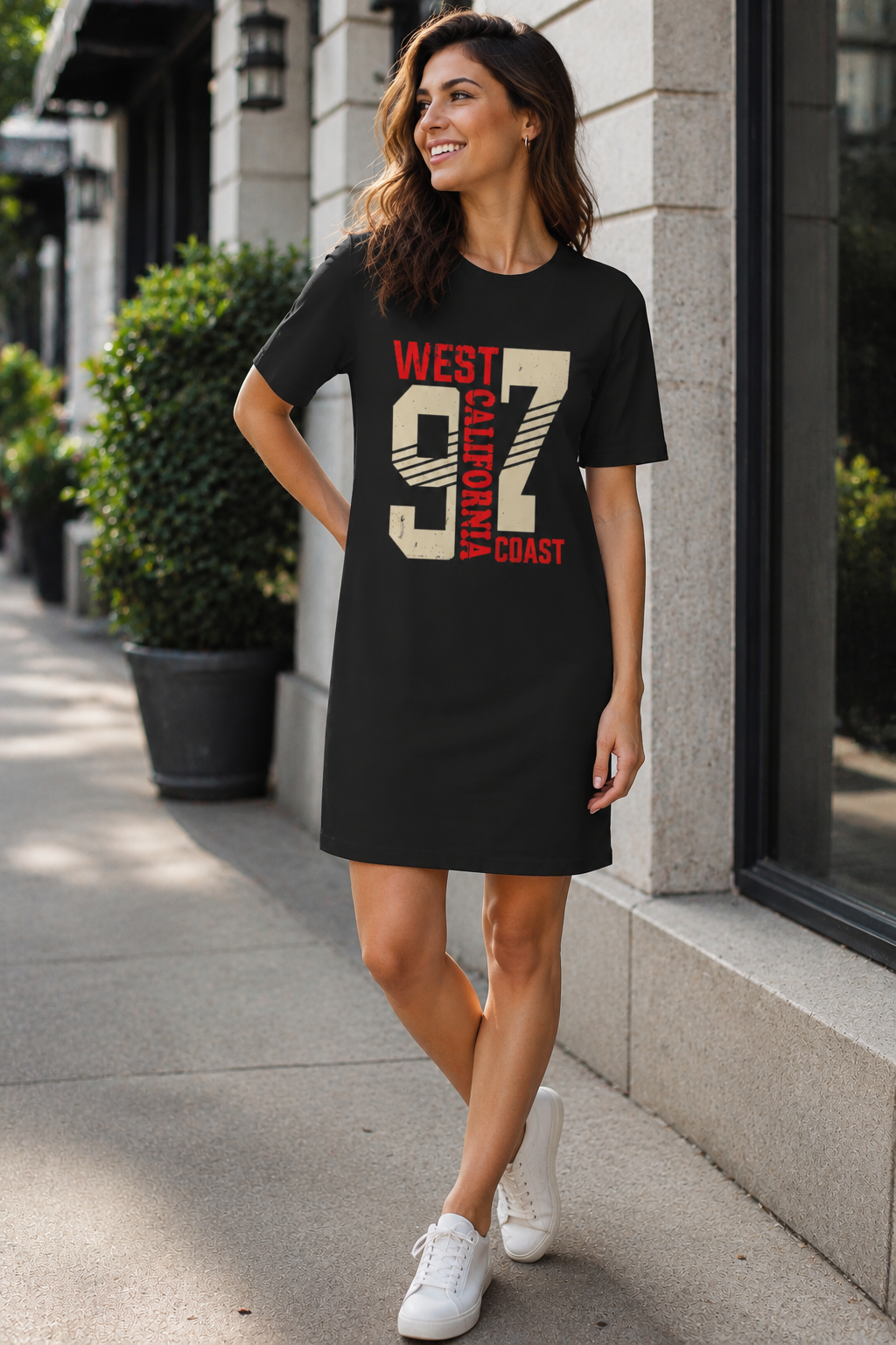 West California Coast T-Shirt Dress