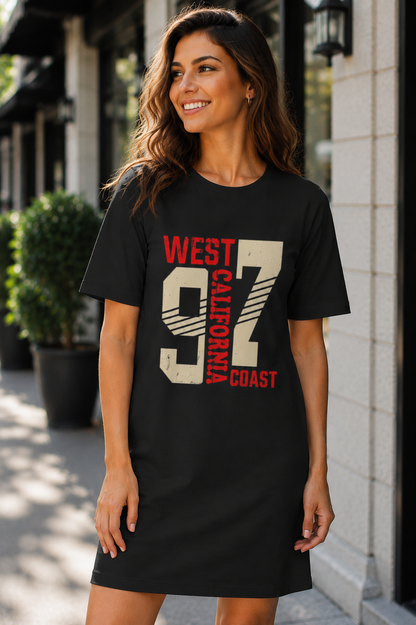 West California Coast T-Shirt Dress