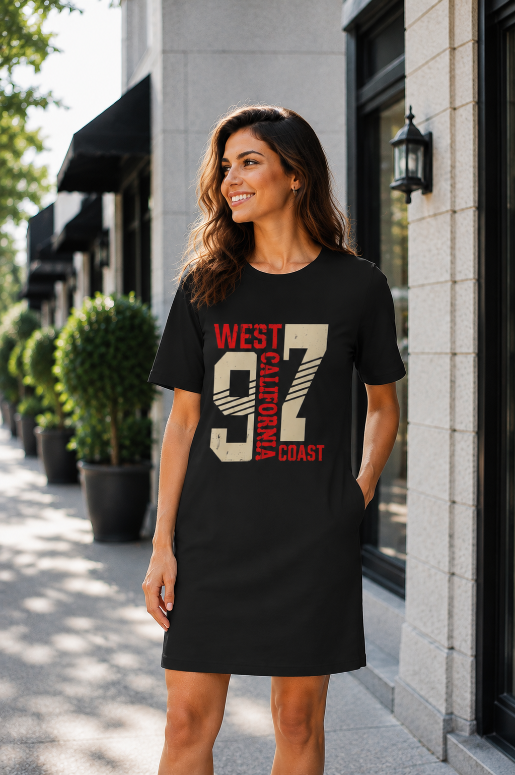 West California Coast T-Shirt Dress