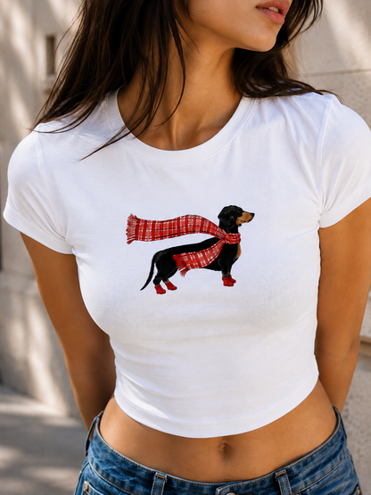 Cute Wiener Dog Baby Tee