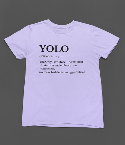 YOLO Definition T-shirt