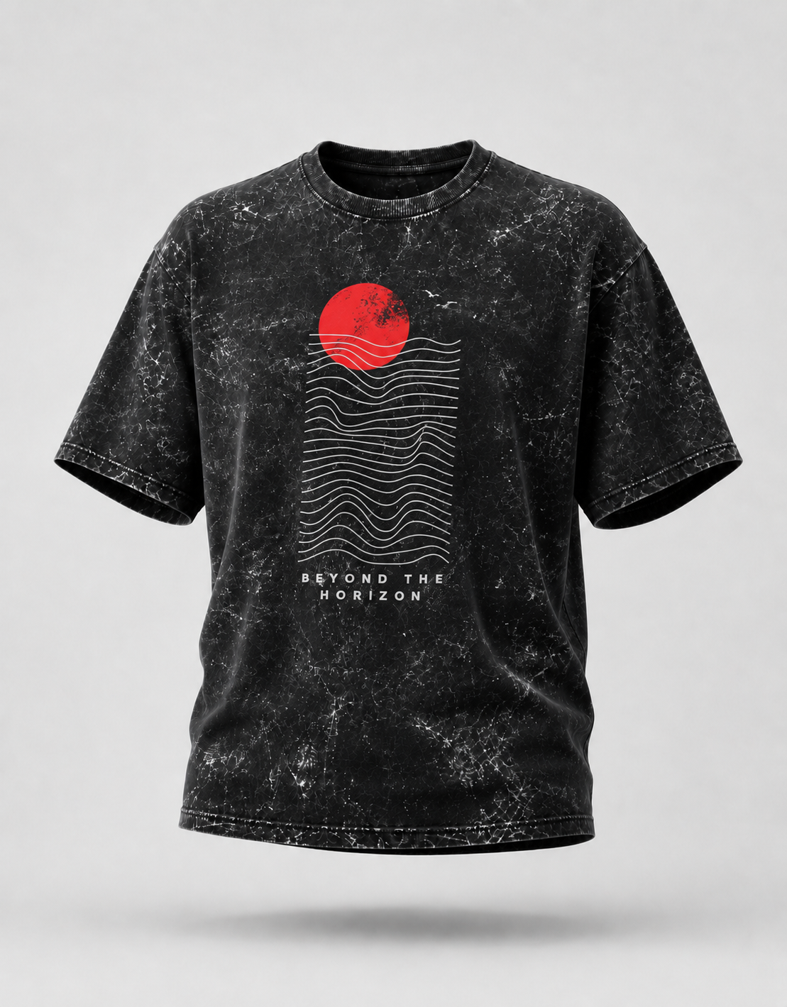 Beyond the Horizon Unisex Acid Washed Oversized T-Shirt