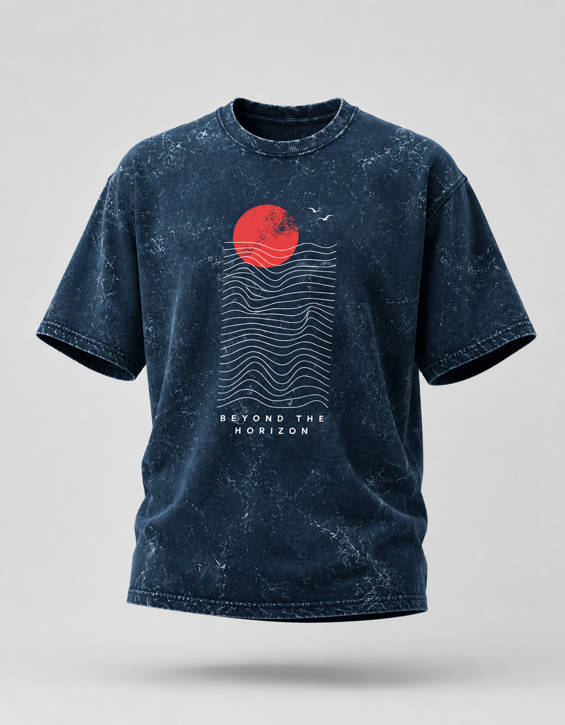 Beyond the Horizon Unisex Acid Washed Oversized T-Shirt