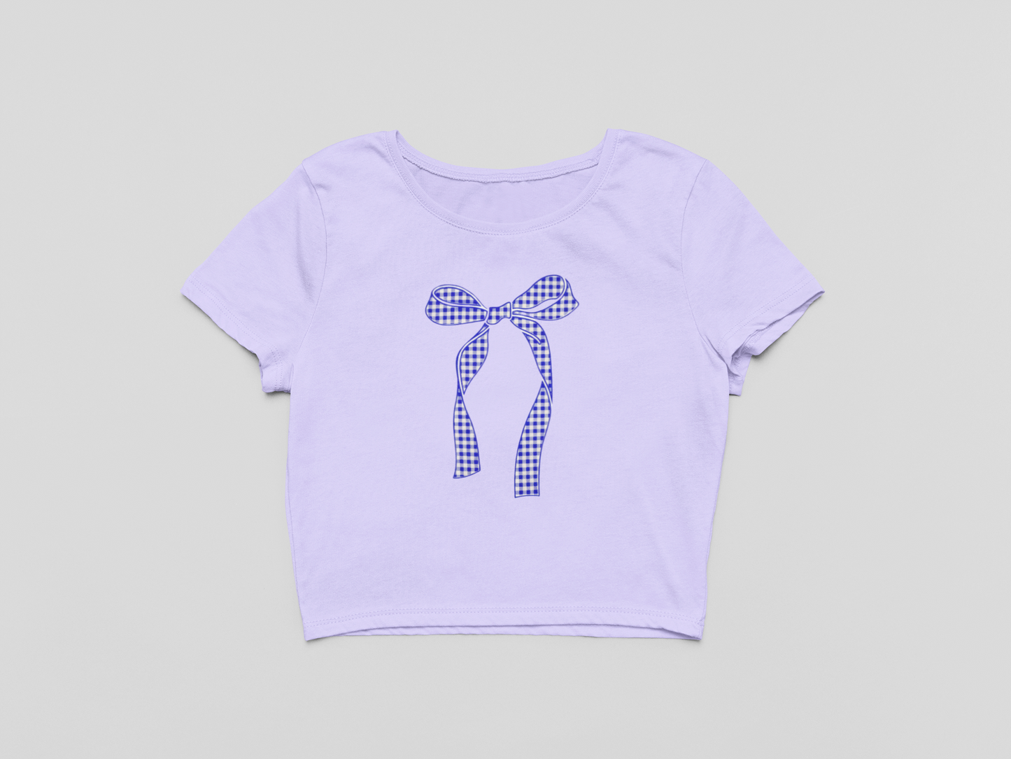 Blue Bow Baby Tee