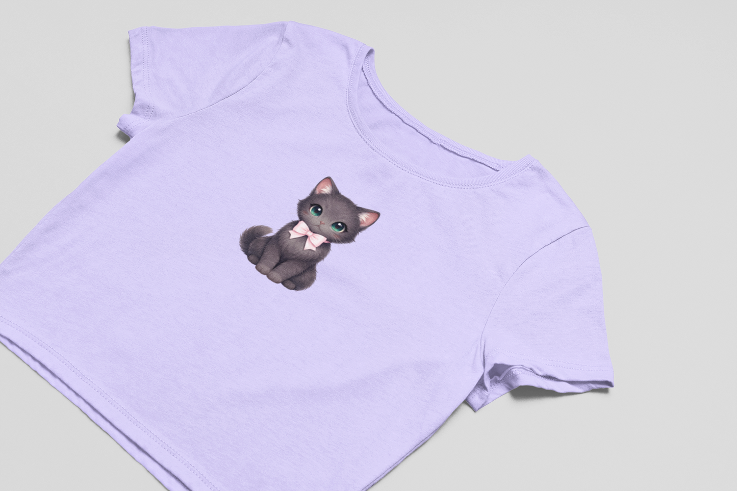 Cute Black Cat Baby Tee