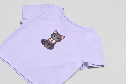 Cute Black Cat Baby Tee
