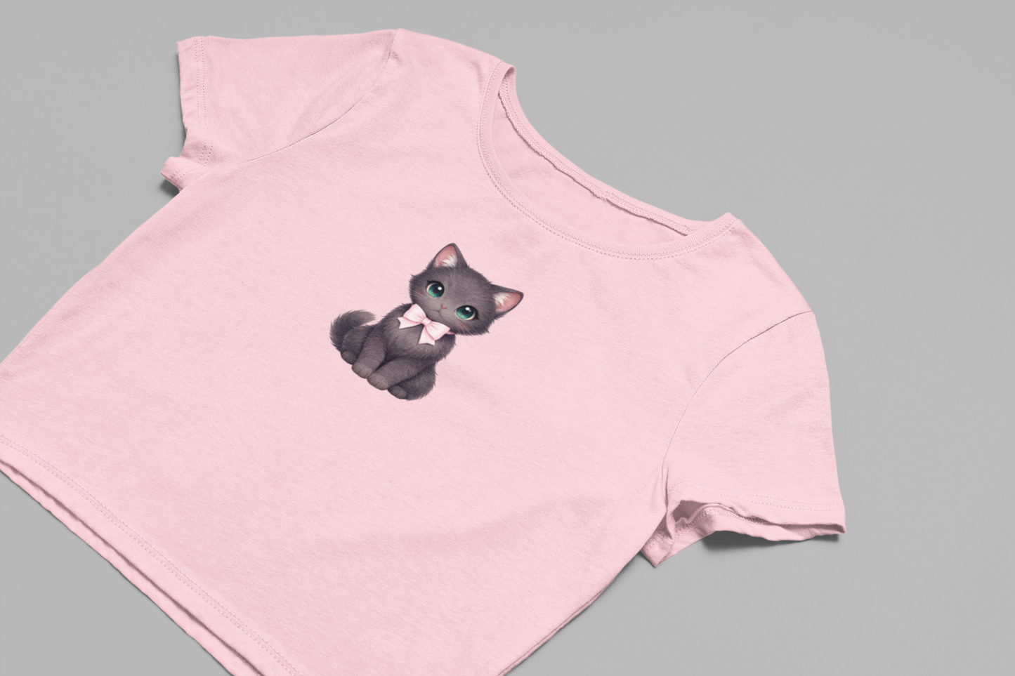 Cute Black Cat Baby Tee