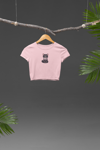 Cute Black Cat Baby Tee