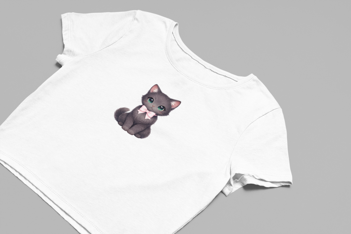Cute Black Cat Baby Tee
