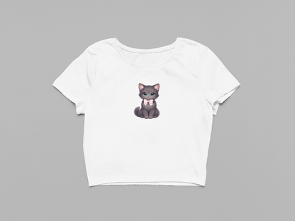 Cute Black Cat Baby Tee