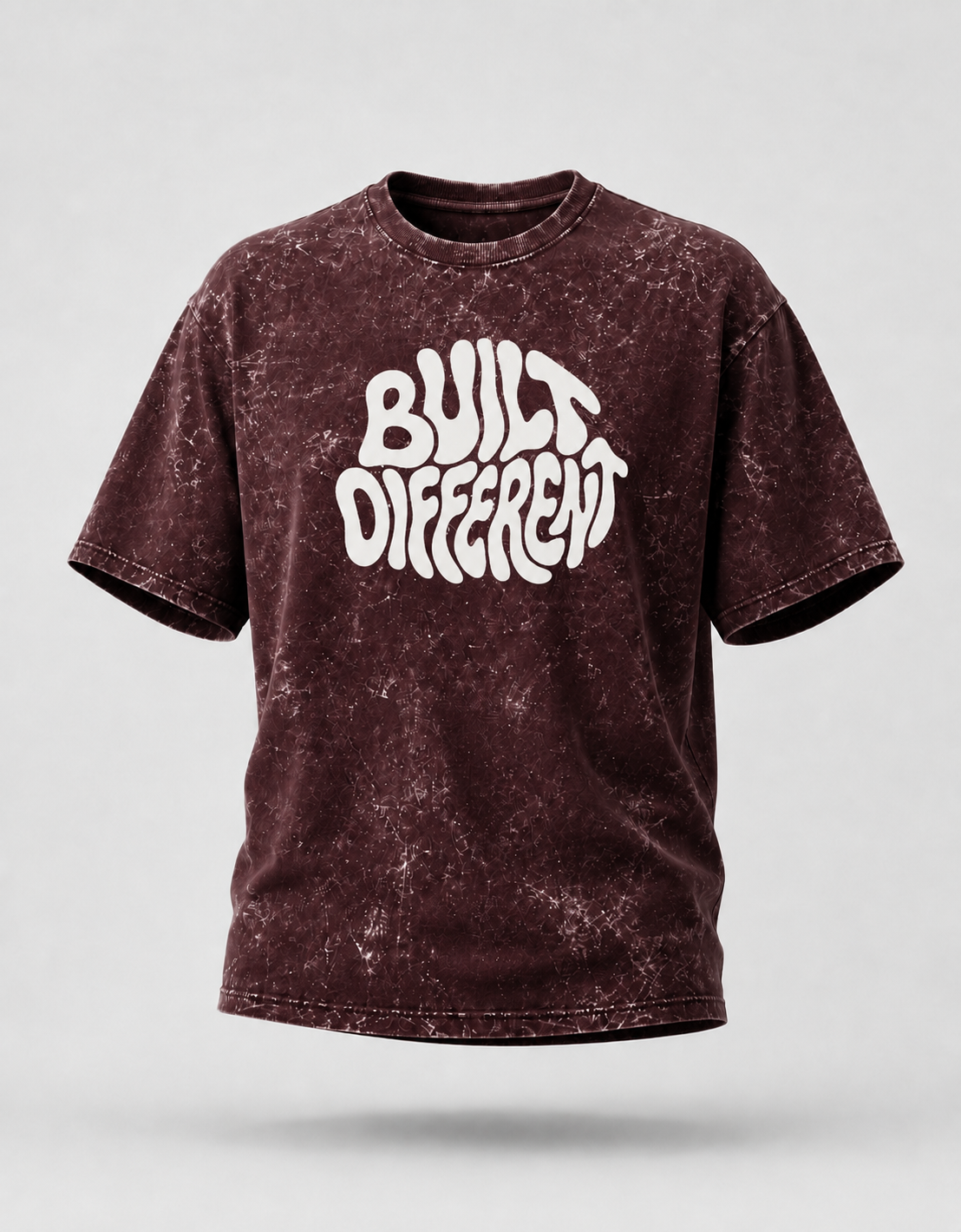 Built Different Unisex Acid Washed Oversized T-shirt