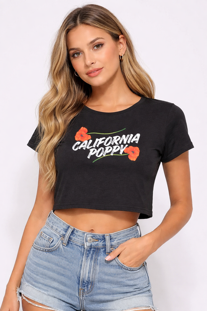 California Poppy Baby Tee