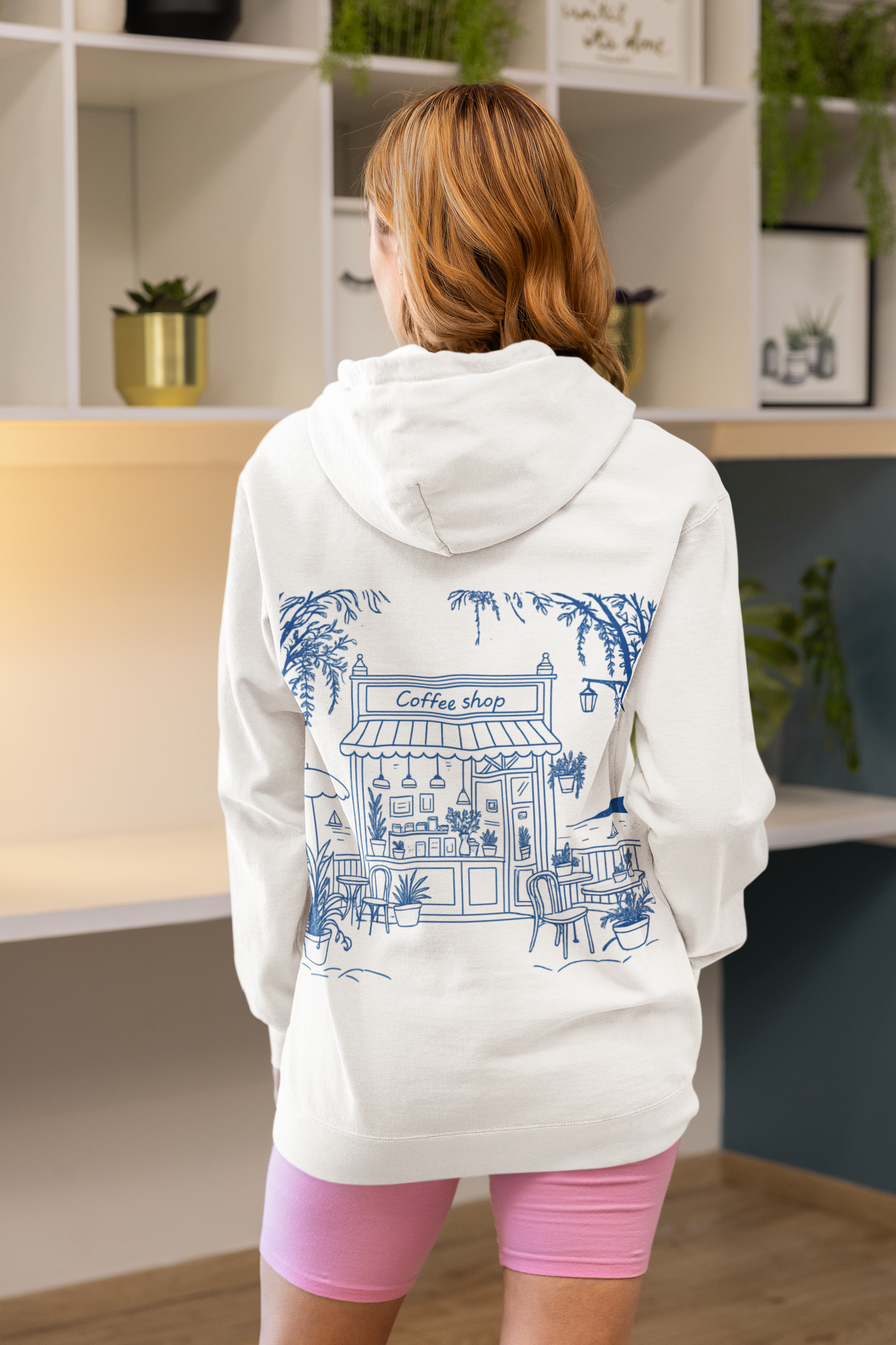 Coffee Shop Unisex Oversized Hoodie