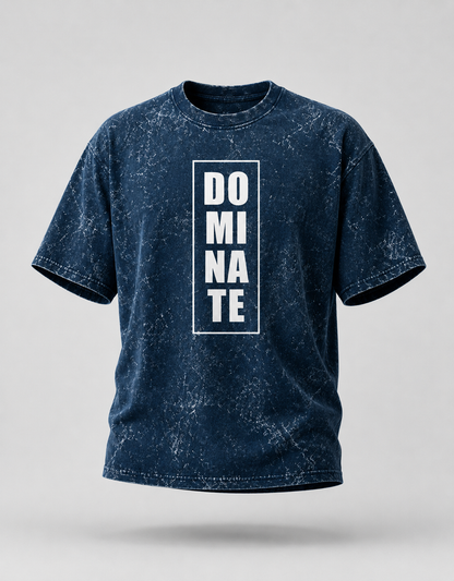 Dominate Unisex Acid Washed Oversized Tee